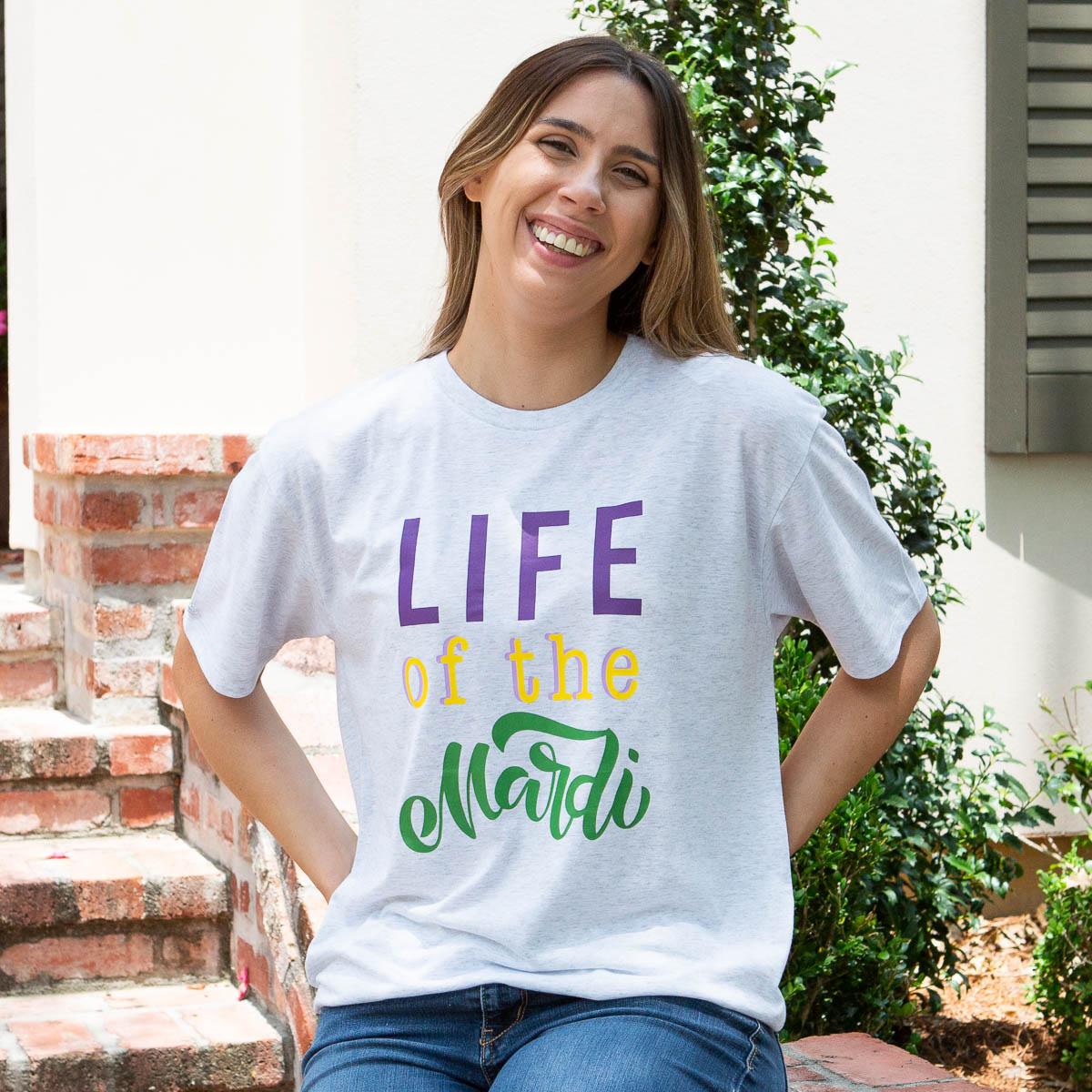 Life of the the Mardi Short Sleeve Crew Neck T-Shirt